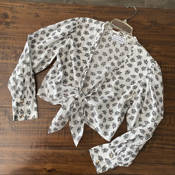 Urban Outfitters Tie Front Crop Top Size Medium - Picture 15 of 16